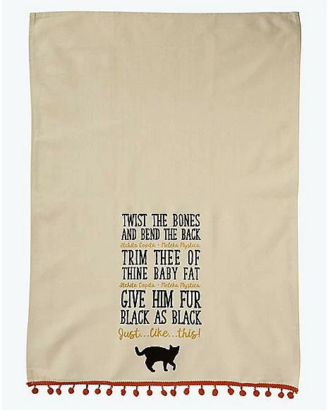 Hot Sale π Binx Cat Spell Dish Towel - Hocus Pocus π - Image 2