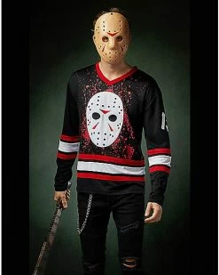 Promo 😉 Jason Voorhees Hockey Jersey - Friday the 13th 🔔
