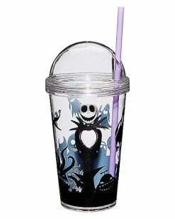 Wholesale 😍 Jack Skellington Cup with Straw - Nightmare Before 🎄 Christmas 🛒