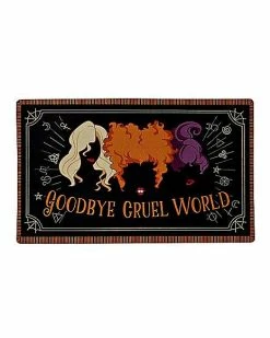 New 🤩 Goodbye Cruel World Doormat - Hocus Pocus 🌟
