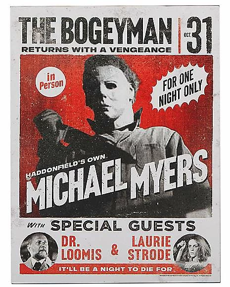 Best Pirce π€© Michael Myers Poster - π§ Halloween π₯