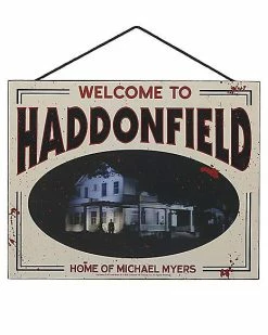 Best deal 🔔 Haddonfield Home of Michael Myers Sign - 🧛 Halloween 🎁
