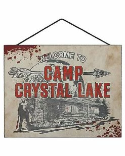 New β€οΈ Welcome to Camp Crystal Lake Sign - Friday the 13th π―