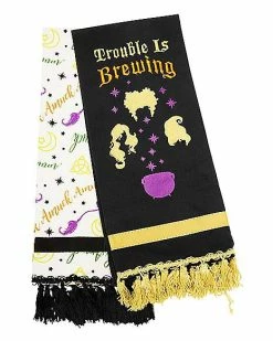 Cheapest 🎉 Trouble is Brewing and Amuck Amuck Dishtowels 2 Pack - Hocus Pocus 🎁
