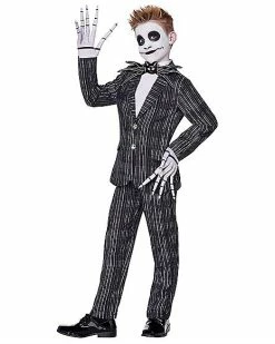 Outlet 🌟 Kids Jack Skellington Suit Costume - The Nightmare Before 🎁 Christmas 👏