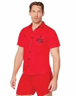 Brand new 🧨 Adult Camp Crystal Lake Button Down 👚 Shirt - Friday the 13th ✔️