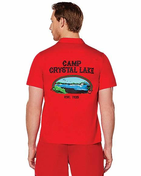 Brand new 𧨠Adult Camp Crystal Lake Button Down π Shirt - Friday the 13th βοΈ - Image 2