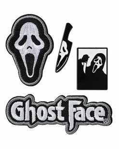 Budget 🧨 Ghost Face Patch and Pin Set 💯