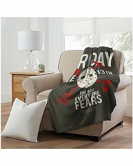 Cheapest π€© Camp Crystal Lake Fleece Blanket - Friday the 13th 𧨠- Image 2