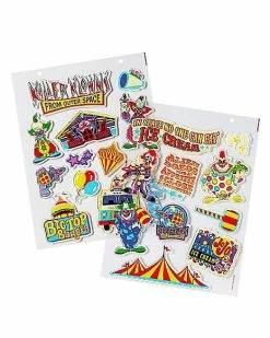 New 🤩 Killer Klowns from Outer Space Gel Clings - 2 Pack ⭐