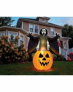 Coupon ✔️ 6 Ft Light-Up Ghost Face Inflatable 😀