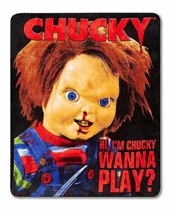Best Pirce 😀 Hi, I'm Chucky Wanna Play Chucky Fleece Blanket 🎁