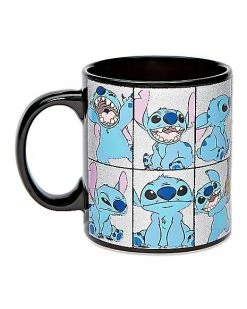 Best deal 🎉 Glitter Stitch Coffee Mug 20 oz. - Lilo and Stitch ✔️