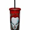 New 😀 Come Back and Play Pennywise Cup With Straw 20 oz. - It 😉
