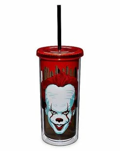 New 😀 Come Back and Play Pennywise Cup With Straw 20 oz. - It 😉