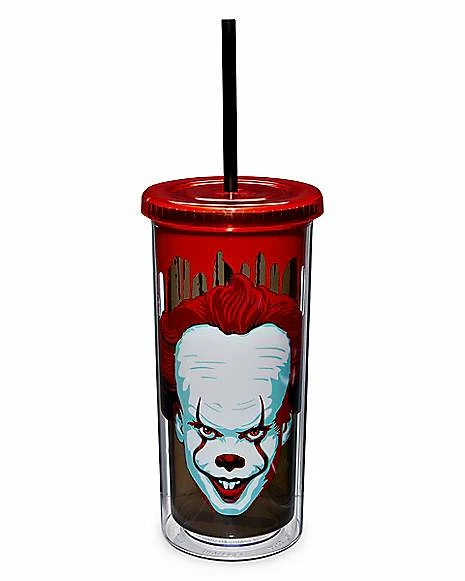 New π Come Back and Play Pennywise Cup With Straw 20 oz. - It π