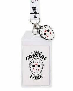 Discount ⭐ Camp Crystal Lake Jason Voorhees Lanyard - Friday the 13th 🎁