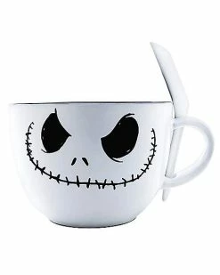 Cheap 🌟 Jack Skellington Soup Mug 24 oz. - The Nightmare Before 🎅 Christmas 🧨