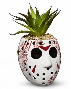 New ✨ Jason Voorhees Mask Large Planter - Friday the 13th 🛒