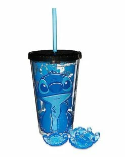 Top 10 👏 Aloha Stitch Cold Cup with Straw and Cubes 16 oz. - Disney ✨