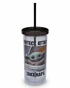 Top 10 💯 The Child Grogu Cup With Straw 20 oz. - The Mandalorian 🌟