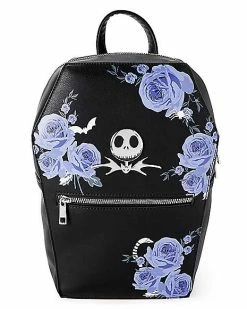 Flash Sale 🛒 Floral Coffin Jack Skellington Mini 🎒 Backpack - The Nightmare Before 🎄 Christmas 🤩
