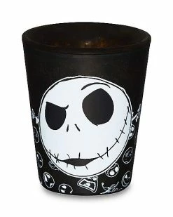 Cheapest ❤️ Jack Skellington Freezer Mini Glass – 1.5 oz. – The Nightmare Before 🔔 Christmas 😀