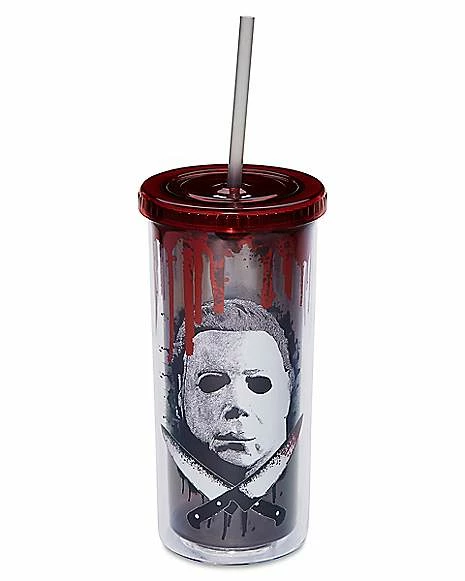 Promo π Michael Myers Mask Cup with Straw 20 oz. β π§ Halloween π