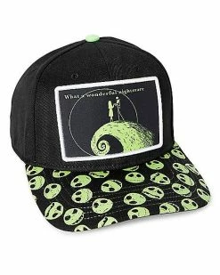 Cheap 😉 Wonderful Nightmare Snapback Hat - The Nightmare Before 🎁 Christmas 🔥
