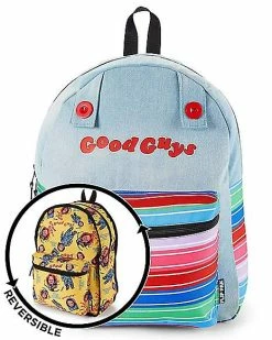 New 🥰 Reversible Good Guys Chucky 🎒 Backpack - Child's Play 😍