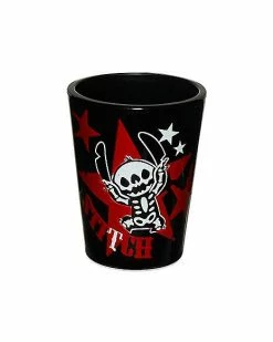Best Sale 🎁 Skeleton Stitch Mini Glass 1.5 oz. - Lilo & Stitch ⌛