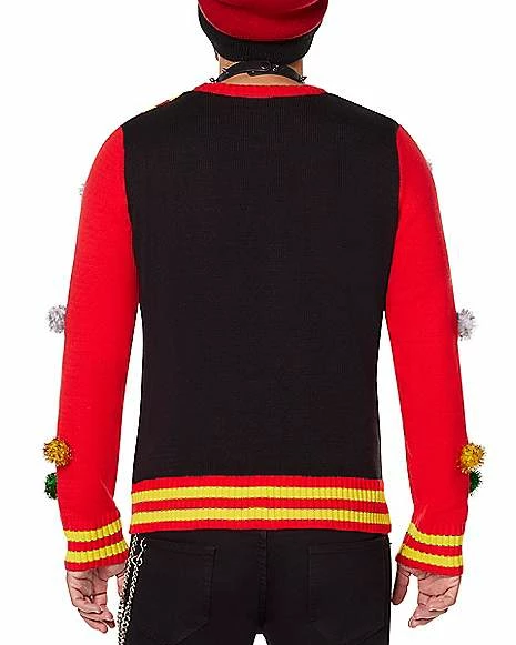 New π Light-Up Killer Kristmas Ugly π Christmas Sweater - Killer Klowns from Outer Space π - Image 4