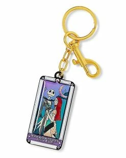 Promo 👏 Jack Skellington and Sally Keychain - The Nightmare Before 🎄 Christmas 😀