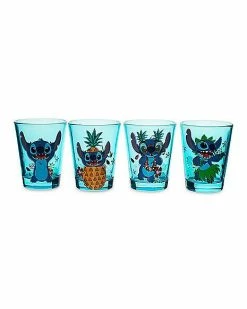 Brand new 🥰 Multi-Pack Tropical Stitch Mini Glasses 4 Pack 1.5 oz. - Lilo & Stitch ✔️