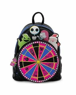 Cheap 💯 Loungefly The Nightmare Before ❄ Christmas Roulette Wheel Mini 🎒 Backpack 😍