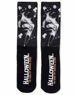 Cheapest 😀 The Curse of Michael Myers Crew 🧦 Socks - 💀 Halloween 🔔