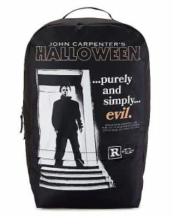 New 🤩 Michael Myers Poster 🎒 Backpack - 🧛 Halloween 🔥