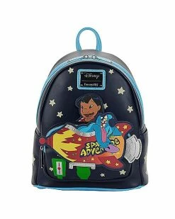 Budget π Loungefly Glow in the Dark Space Adventure Mini π Backpack - Lilo & Stitch π
