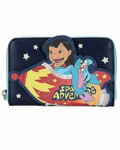 Brand new β¨ Loungefly Glow in the Dark Space Adventure Zip Wallet - Lilo & Stitch π