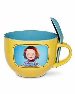 Cheap ✔️ Good Guys Chucky Soup Mug with Spoon - 24 oz. 💯