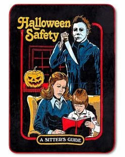 Hot Sale 😍 Halloween Safety Michael Myers Fleece Blanket - Steven Rhodes 🌟