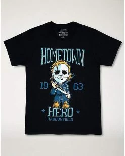 Promo 👍 Chibi Michael Myers T 👚 Shirt - 💀 Halloween 🎉