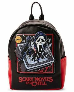 Coupon 🔔 Scary Movies and Chill Ghost Face Mini 🎒 Backpack - Steven Rhodes 🔥