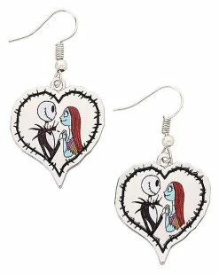 Best reviews of ✔️ Jack Skellington and Sally Heart Dangle Earrings - The Nightmare Before 🎄 Christmas 💯