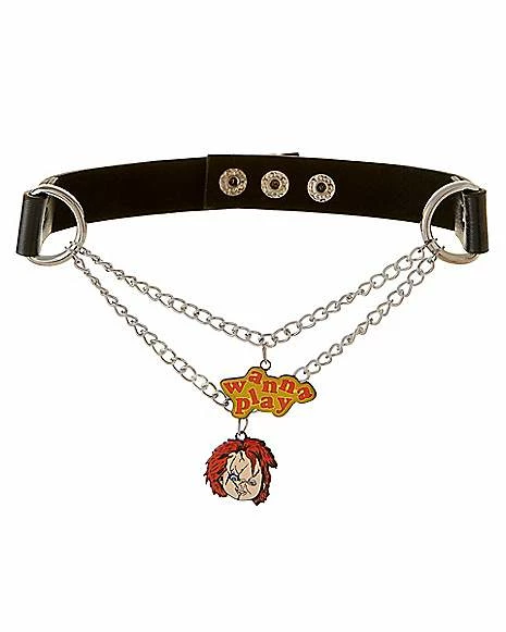 Best Sale π€© Chucky Wanna Play Chain Choker Necklace β