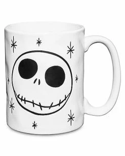 Promo 🥰 Jack Skellington Face Coffee Mug 15 oz. - The Nightmare Before 🎁 Christmas 🛒