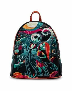 Top 10 😍 Loungefly Simply Meant to Be Jack Skellington and Sally Mini 🎒 Backpack - The Nightmare Before 🔔 Christmas 😀