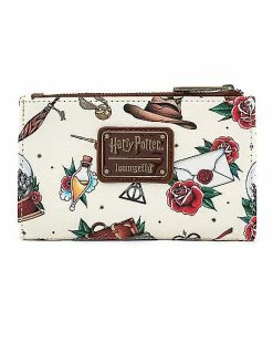 Cheap 😍 Loungefly Tattoo Zip Wallet- Harry Potter 🎁