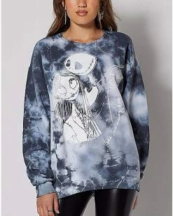Top 10 π Tie Dye Jack Skellington and Sally Sweatshirt - The Nightmare Before π Christmas π§¨