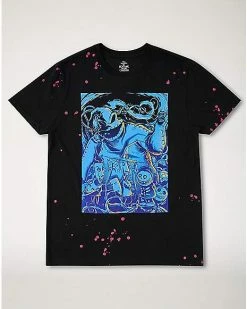 Promo 👍 Bleach Splatter Oogie Boogie T 👕 Shirt - The Nightmare Before 🎅 Christmas 😍